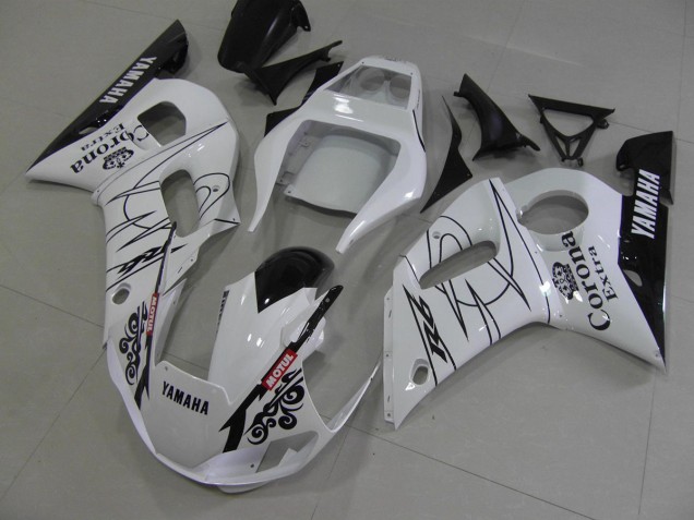 Yamaha R6 1998-2002 - Blanco Negro Corona Yamaha R6 1998-2002 - Blanco Negro Corona