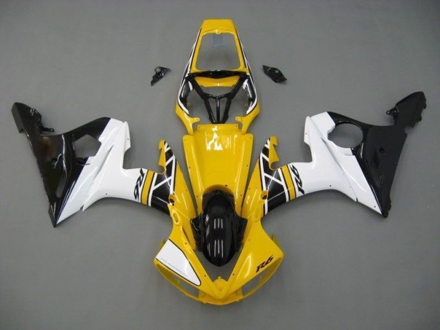 Yamaha R6 2003-2005 - Amarillo Blanco Negro