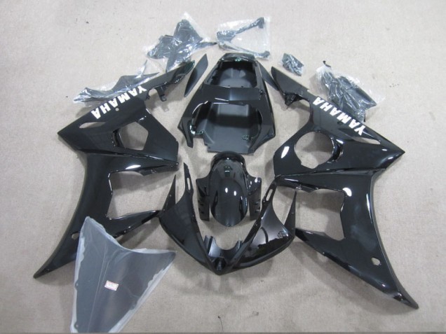 Yamaha R6 2003-2005 - Negro Blanco Calcomanía
