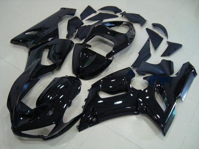 Kawasaki ZX6R 2005-2006 - Brillante Negro