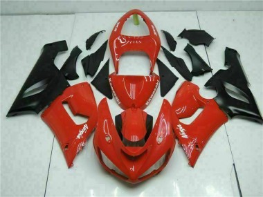Kawasaki ZX6R 2005-2006 - Rojo
