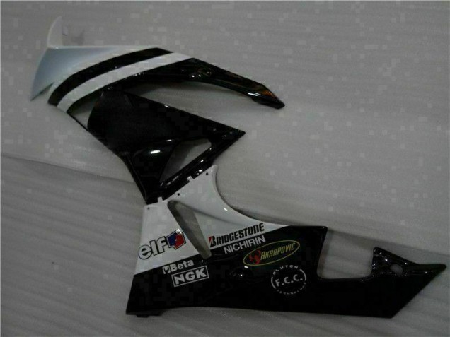 Kawasaki ZX6R 2009-2012 - Negro Blanco 3M Touch4 Kawasaki ZX6R 2009-2012 - Negro Blanco 3M Touch4