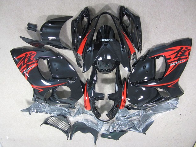 Suzuki GSXR 1300 Hayabusa 2008-2019 - Negro Rojo Suzuki GSXR 1300 Hayabusa 2008-2019 - Negro Rojo