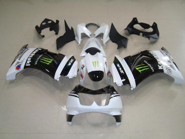 Kawasaki ZX 250R 2008-2012 - Negro Blanco Monster