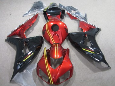 Honda CBR 1000 RR 2006-2007 - Negro Rojo Amarillo