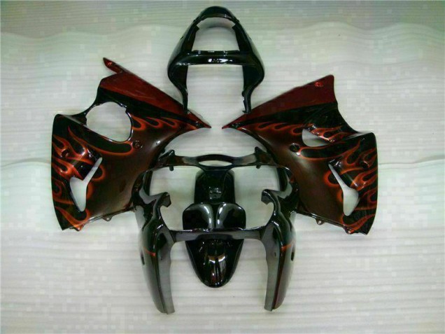 Kawasaki ZX6R 2000-2002 - Negro Rojo Llama Kawasaki ZX6R 2000-2002 - Negro Rojo Llama