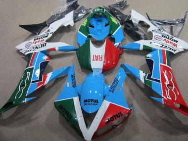 Honda CBR 1000 RR 2004-2005 - Azul Rojo Verde Motul