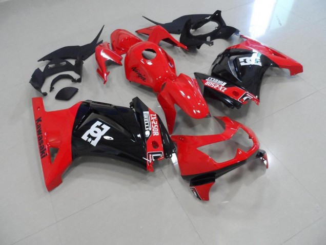 Kawasaki ZX 250R 2008-2012 - Rojo Negro Kawasaki ZX 250R 2008-2012 - Rojo Negro