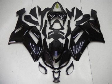 Kawasaki ZX6R 2007-2008 - Brillante Negro
