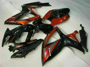 Suzuki GSXR 600 / 750 K6 2006-2007 - Negro Rojo