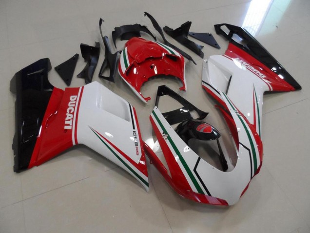 Ducati 848 1098 1198 2007-2014 - Rojo Blanco Ducati 848 1098 1198 2007-2014 - Rojo Blanco