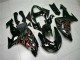 Kawasaki ZX10R 2006-2007 - Negro Rojo Llama