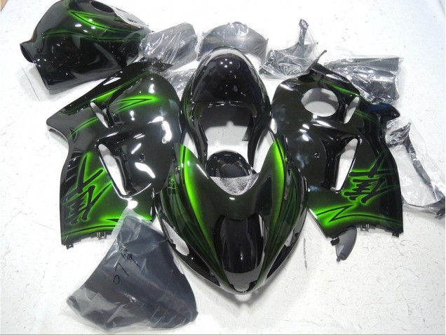 Suzuki GSXR 1300 Hayabusa 1996-2007 - Negro Verde Suzuki GSXR 1300 Hayabusa 1996-2007 - Negro Verde